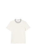 LACOSTE U T-shirt con profili in contrasto bianco