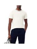 LACOSTE U T-shirt con profili in contrasto bianco