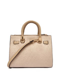LIU JO ACC1 Borsa satchel logata all around tortora