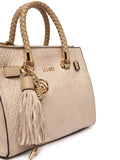 LIU JO ACC1 Borsa satchel logata all around tortora