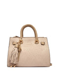 LIU JO ACC1 Borsa satchel logata all around tortora