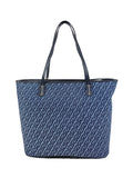 LIU JO ACC1 Borsa shopping bag con trama blu