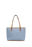LIU JO ACC1 Borsa shopping bag con logo all over polvere