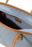 LIU JO ACC1 Borsa shopping bag con logo all over polvere