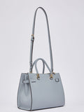LIU JO ACC1 Borsa satchel media con charms celeste