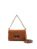 LIU JO ACC1 Borsa con trama intrecciata marrone