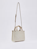 LIU JO ACC1 Borsa in canva squadrata beige