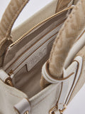 LIU JO ACC1 Borsa in canva squadrata beige