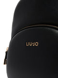 LIU JO ACC1 Zaino con zip e tasca esterna nero