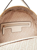LIU JO ACC1 Zaino con zip e tasca esterna CREMA