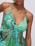 LIU JO BEACHWEAR Top fantasia verde chiaro