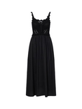 LIU JO BEACHWEAR Abito lungo con bretellina nero