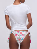 LIU JO BEACHWEAR T-shirt loghi BIANCO MLT