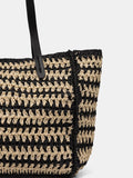 LIU JO BEACHWEAR Borsa mare logo BEIGE/NERO