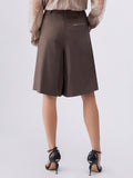 LIU JO BLACK Bermuda in tessuto mélange marrone