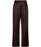 LIU JO BLACK Pantalone con laccio palazzo CIOCCOLATO