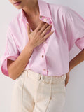LIU JO BLACK Camicia oversize in popeline rosa