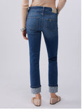 LIU JO BLUE DENIM Jeans con risvolto e strass DENIM