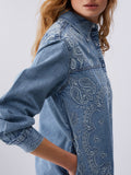 LIU JO BLUE DENIM Camicia regular con ricami DENIM