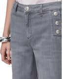 LIU JO BLUE DENIM Jeans zampa con bottoni grigio