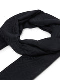 LIU JO SOFT ACC1 Stola fantasia con logo nero