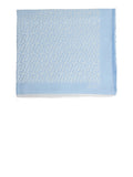 LIU JO SOFT ACC1 Stola fantasia con logo azzurro