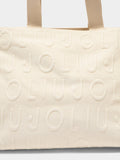 LIU JO SOFT ACC1 Borsa squadrata in tessuto bianco
