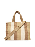 LIU JO SOFT ACC1 Borsa a righe sabbia