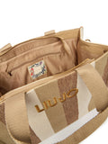 LIU JO SOFT ACC1 Borsa a righe sabbia