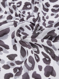 LIU JO SOFT ACC1 Stola logata e inserti animalier polvere
