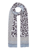 LIU JO SOFT ACC1 Stola logata e inserti animalier polvere