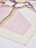 LIU JO SOFT ACC1 Foulard stampa fiori bianco