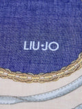 LIU JO SOFT ACC1 Stola fantasia con logo blu