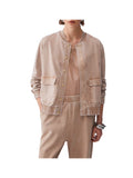 LIU JO SPORT Giacca con loghi e tasche cipria