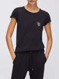 LIU JO SPORT T-shirt basic con logo nero