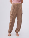 LIU JO SPORT Pantalone cargo cipria