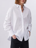 LIU JO WHITE Camicia con applicazioni con le maniche bianco