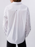 LIU JO WHITE Camicia con applicazioni con le maniche bianco