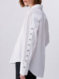 LIU JO WHITE Camicia con applicazioni con le maniche bianco