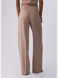 LIU JO WHITE Pantaloni wide leg da completo biscotto
