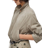 LIU JO WHITE Giacca cropped bomber beige