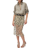 LIU JO WHITE Giacca cropped bomber beige