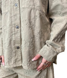LIU JO WHITE Camcia over con ricami beige