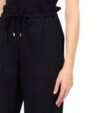LIU JO WHITE Pantaloni regular in lyocell nero