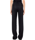 LIU JO WHITE Pantaloni regular in lyocell nero
