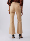 LIU JO WHITE Pantaloni a zampa con bottoni beige