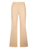 LIU JO WHITE Pantaloni a zampa con bottoni beige