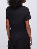 LIU JO WHITE T-shirt con stelle strass nero