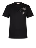 LIU JO WHITE T-shirt con stelle strass nero