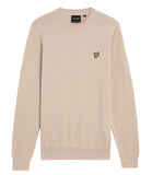LYLE & SCOTT U Maglioncino girocollo con logo eagle beige
